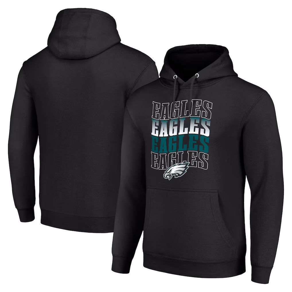 Men 2026 NFL Philadelphia Eagles black Hoodie hooded style 02->detroit lions->NFL Jersey
